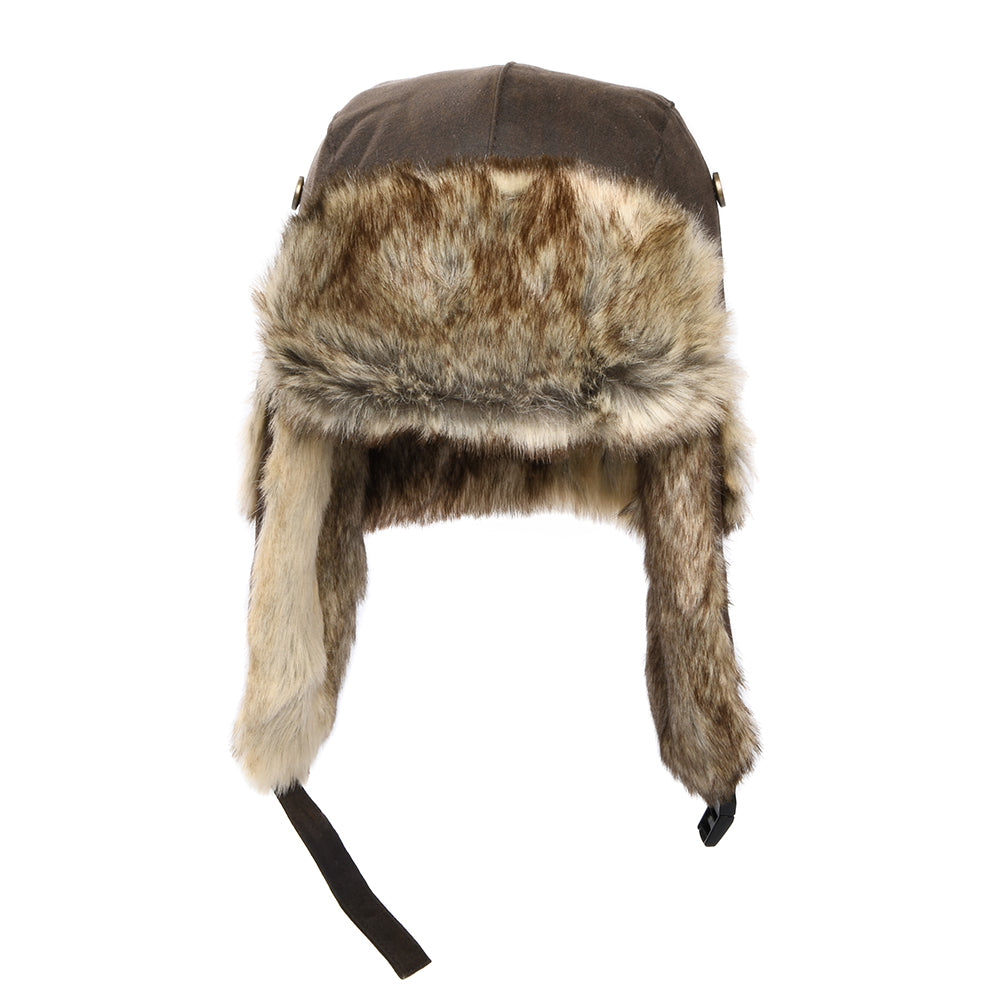 Chapka en Coton à Effet Usé marron DORFMAN PACIFIC