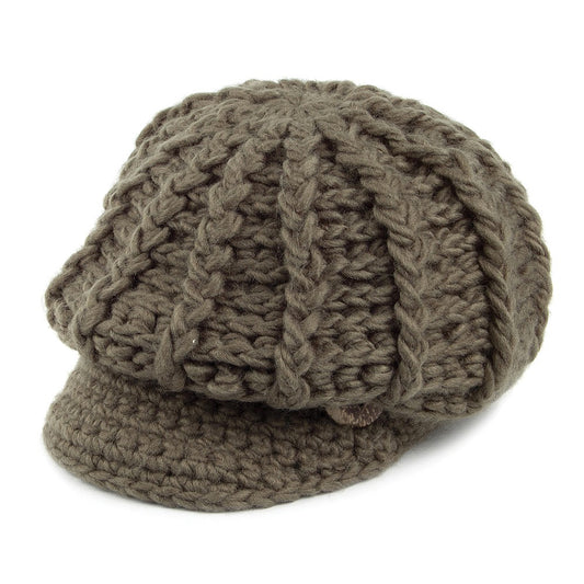 Bonnet à Visière en Crochet Letizia olive SCALA