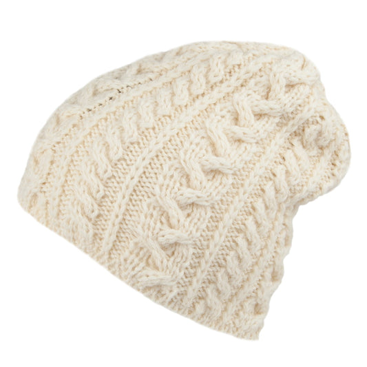 Bonnet Long en Laine Anglaise naturel HIGHLAND 2000