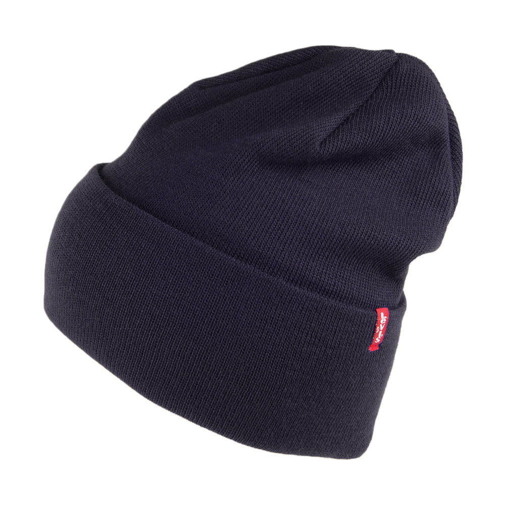 Bonnet Long New bleu marine avec Étiquette rouge LEVI'S