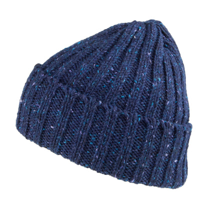 Bonnet à Revers en Laine Kilcarra bleu marine HIGHLAND 2000