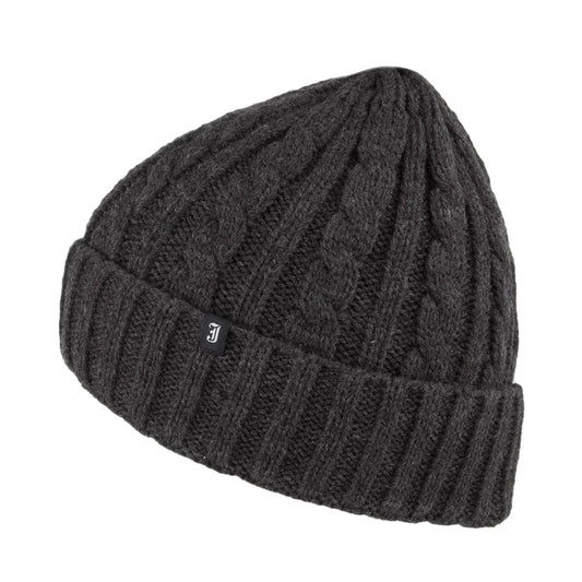 Bonnet à Torsades gris foncé JAXON & JAMES