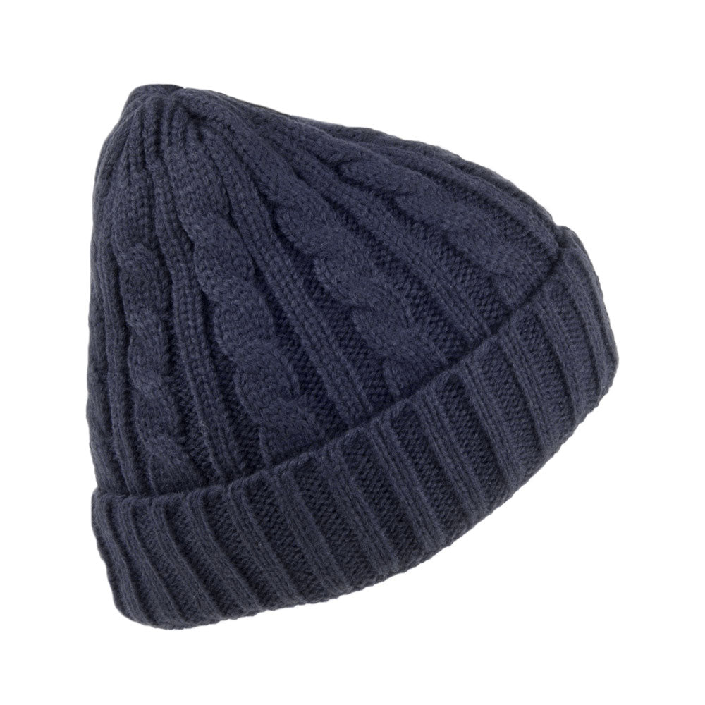 Bonnet à Torsades bleu marine JAXON & JAMES