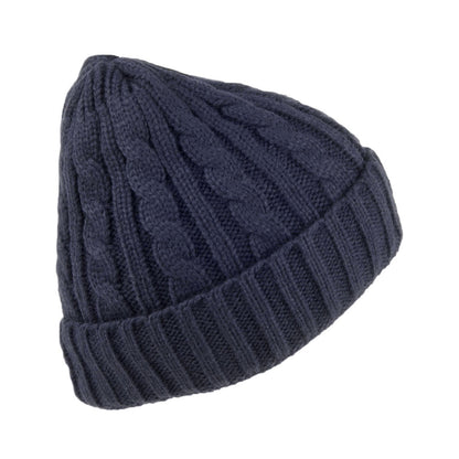Bonnet à Torsades bleu marine JAXON & JAMES