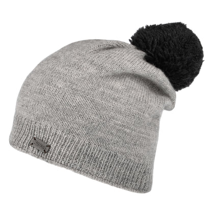 Bonnet Long à Pompon Contrastant gris KUSAN