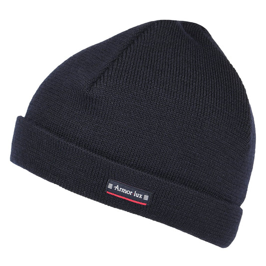 Bonnet en Pure Laine Lannion bleu marine ARMOR LUX