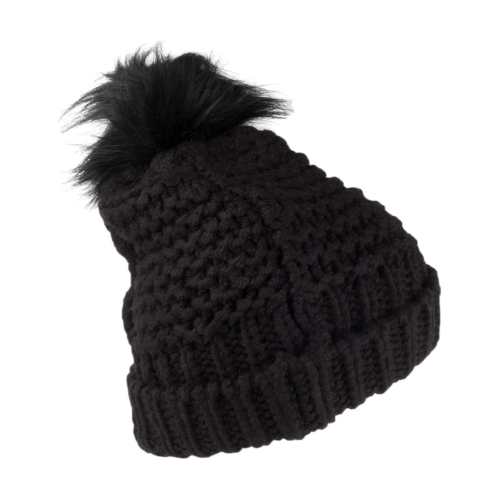 Bonnet à Pompon Chic Regal noir SUPERDRY