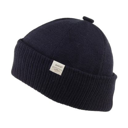 Bonnet à Bouton et Revers Lyon bleu marine BARTS