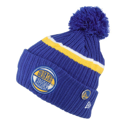 Bonnet à Pompon Knit Cuff NBA Draft OTC Golden State Warriors bleu NEW ERA