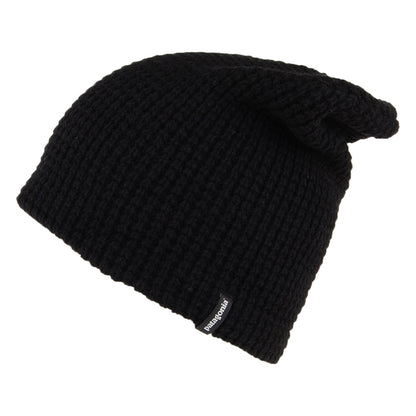 Bonnet Long en Laine Recyclée Maille Gaufrée Desert Sky noir PATAGONIA