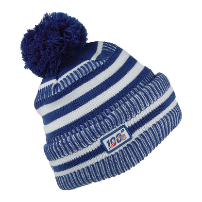 Bonnet Pompon NFL On Field Knit Indianapolis Colts bleu-blanc NEW ERA