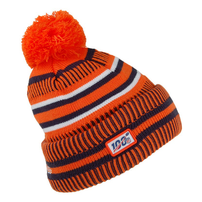 Bonnet à Pompon NFL On Field Knit Denver Broncos marine-orange NEW ERA