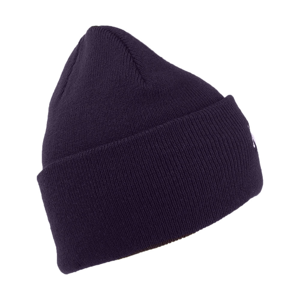 Bonnet Tricot à Revers Pinscript bleu marine MITCHELL & NESS