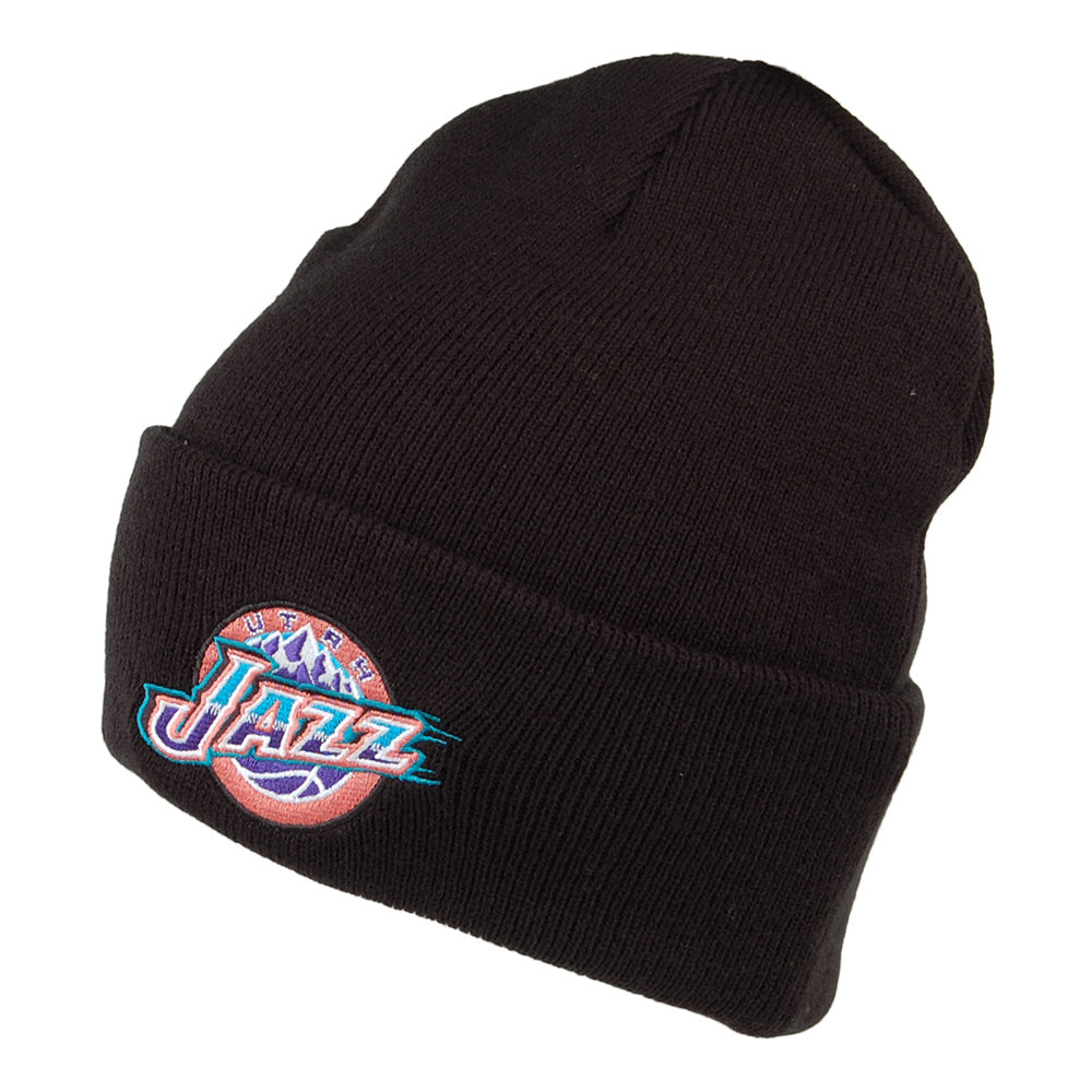 Bonnet NBA Team Logo Cuff Knit Utah Jazz noir MITCHELL & NESS