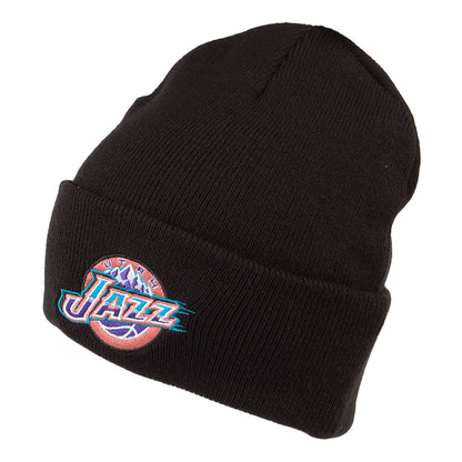 Bonnet NBA Team Logo Cuff Knit Utah Jazz noir MITCHELL & NESS