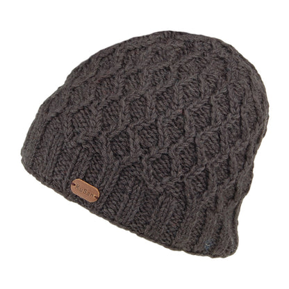 Bonnet à Torsades Brooklyn anthracite KUSAN