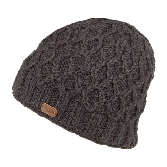 Bonnet à Torsades Brooklyn anthracite KUSAN