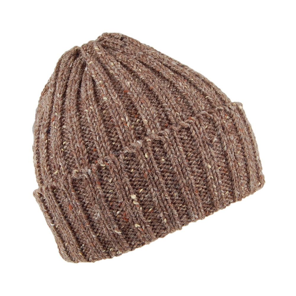 Bonnet à Revers Kilcarra en Laine marron HIGHLAND 2000