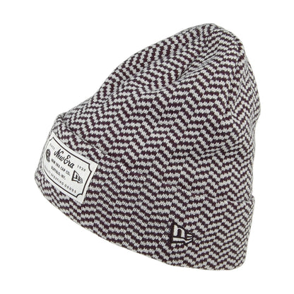 Bonnet Heritage Cuffed bleu marine-blanc NEW ERA