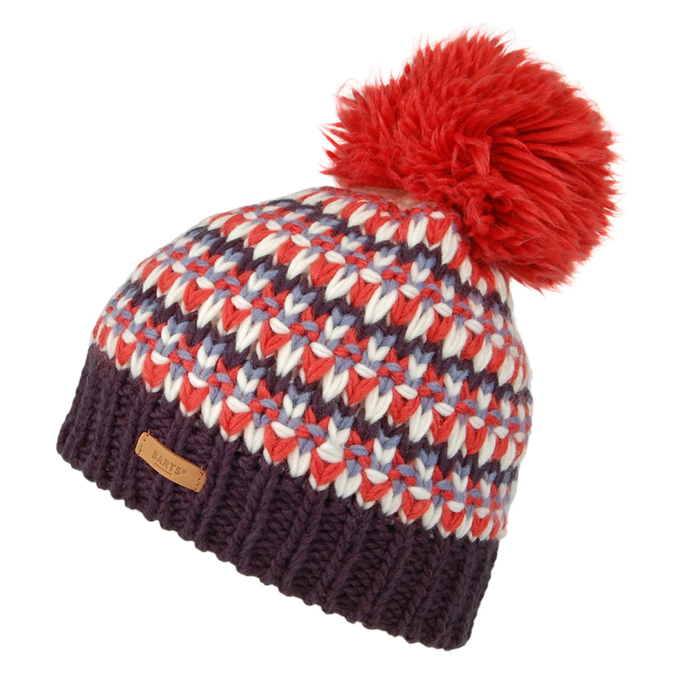 Bonnet à Pompon Melapie rouille-bleu BARTS