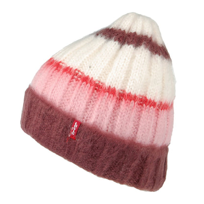 Bonnet Tricot Rayé rose-blanc LEVI'S