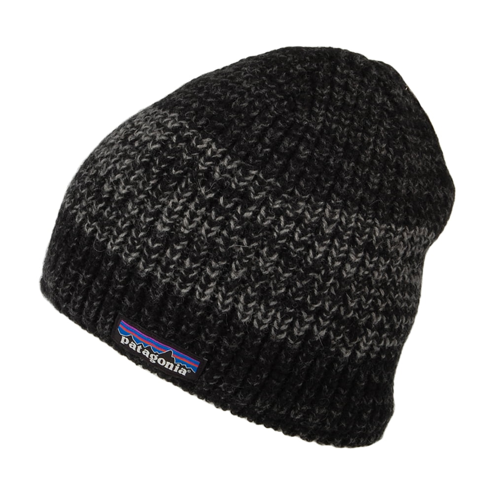 Bonnet en Laine Recyclée Speedway noir-gris PATAGONIA