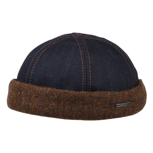 Bonnet Miki Breton en Jean et Tweed denim STETSON