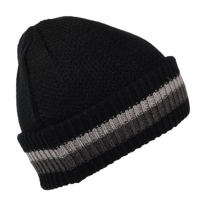 Bonnet Revers à Rayures noir-gris TIMBERLAND