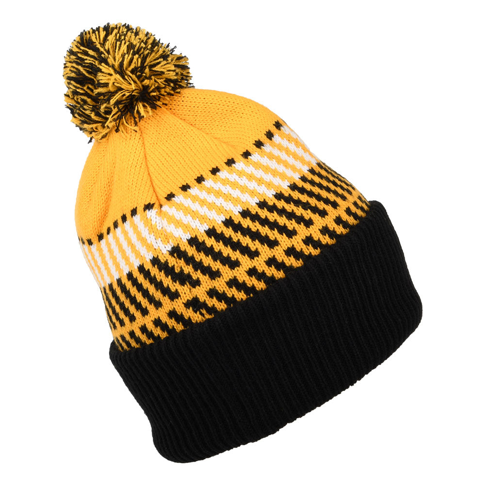 Bonnet à Pompon Retro TNF jaune-noir THE NORTH FACE
