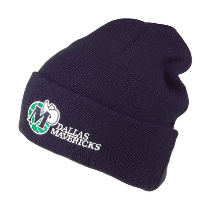 Bonnet NBA Team Logo Cuff Knit Dallas Mavericks bleu marine MITCHELL & NESS
