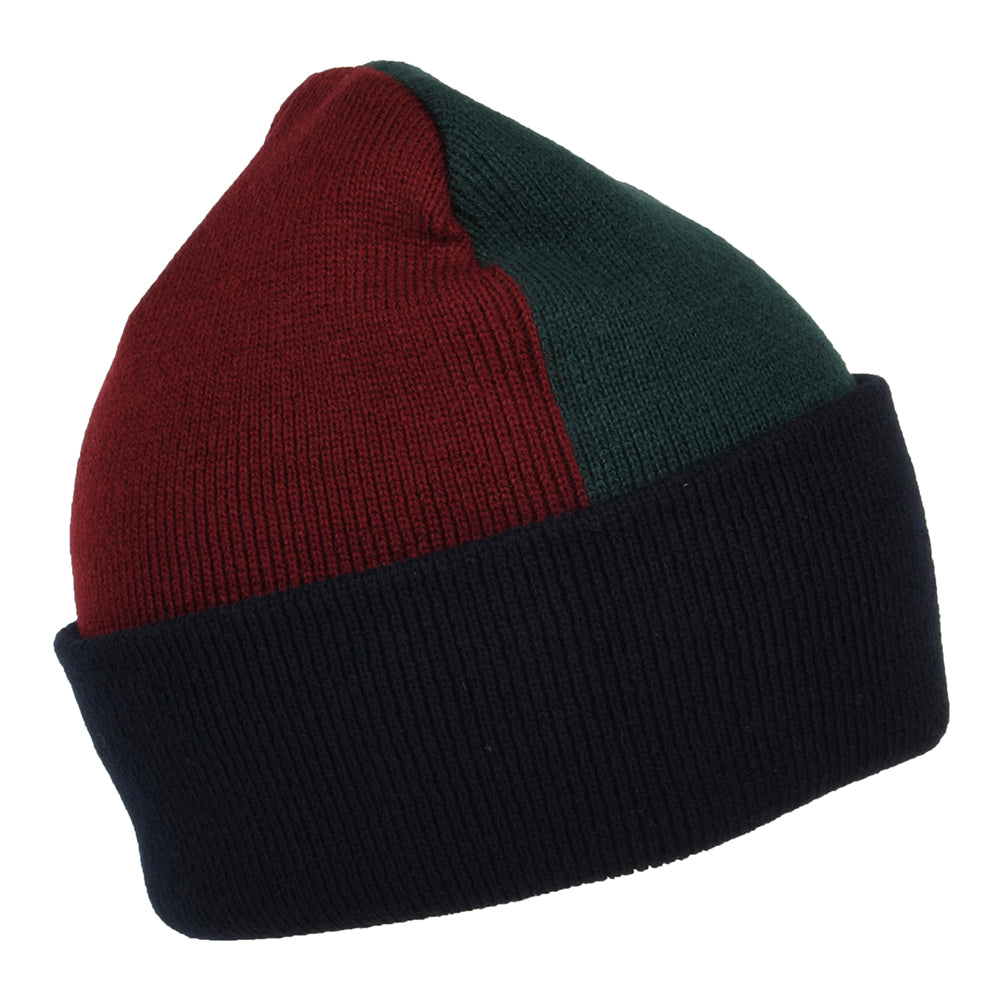 Bonnet Triple bleu marine-vert-vin CARHARTT WIP