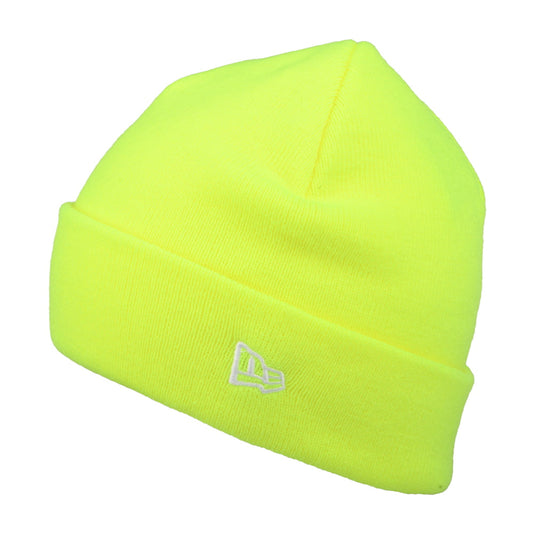 Bonnet à Revers Court NE Pop jaune fluo NEW ERA