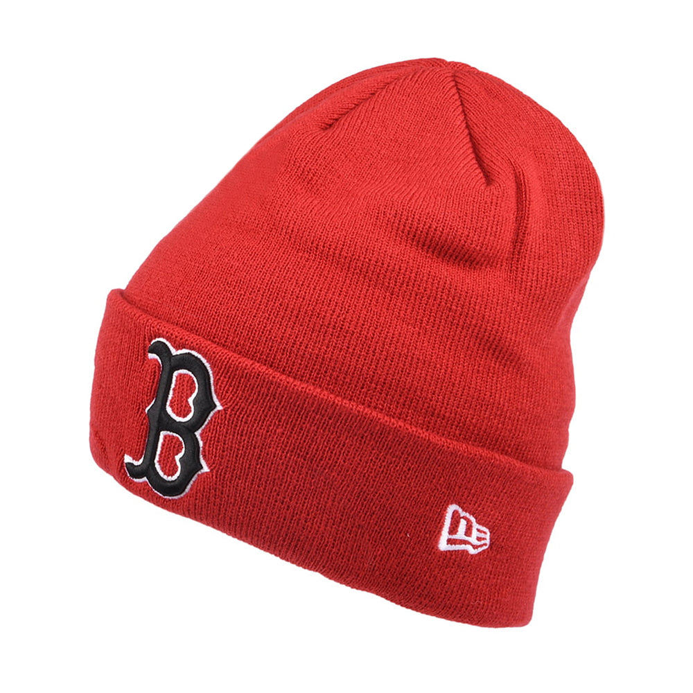 Bonnet MLB League Essential Cuff Knit Boston Red Sox rouge NEW ERA