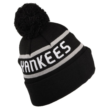 Bonnet à Pompon MLB Jake Cuff Knit New York Yankees noir NEW ERA