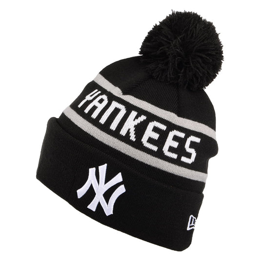 Bonnet à Pompon MLB Jake Cuff Knit New York Yankees noir NEW ERA
