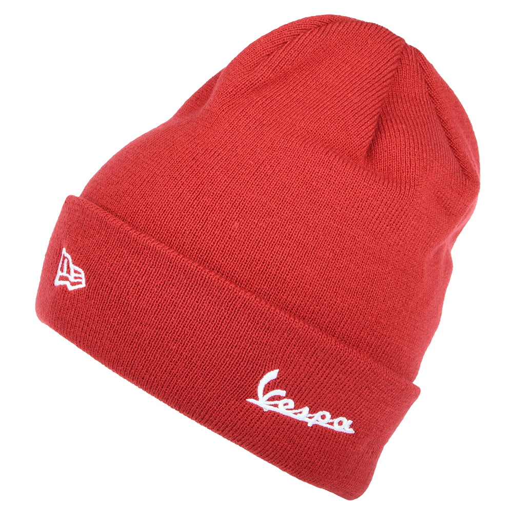 Bonnet Cuff Knit Metal Bike Vespa rouge NEW ERA