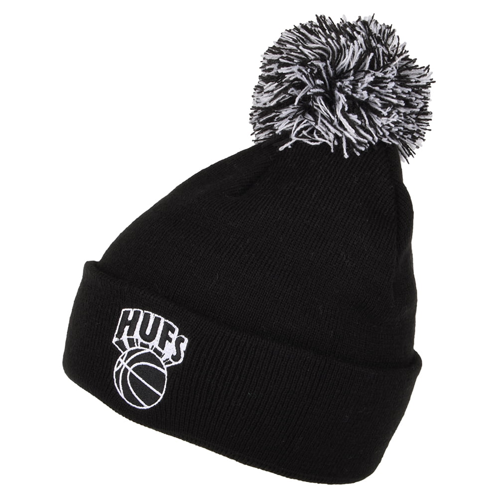 Bonnet à Pompon Eastern Pom noir HUF