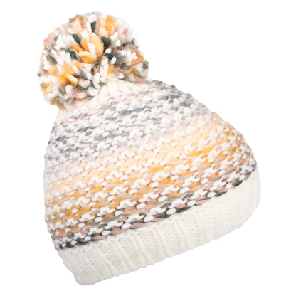 Bonnet à Pompon Maille Teintée Par Sections Myonet crème-vert céladon BARTS