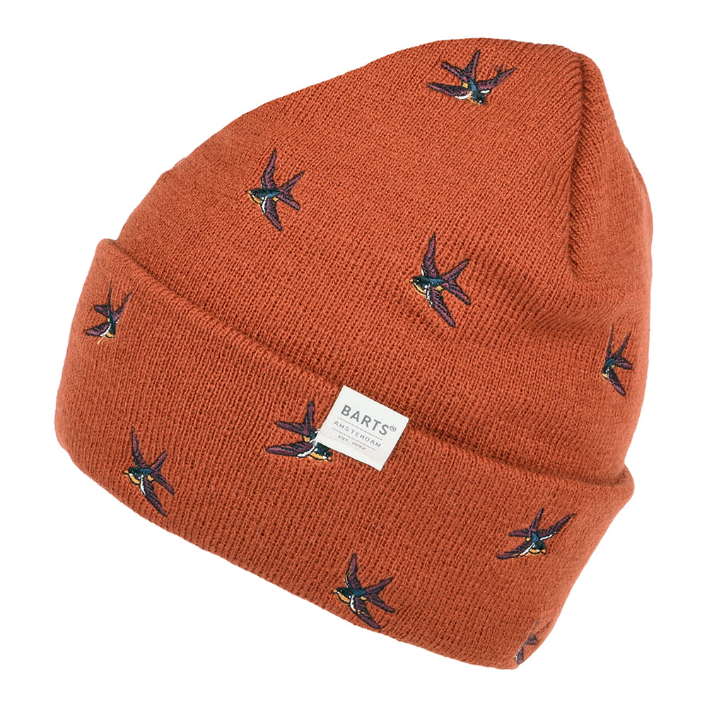 Bonnet à Revers Hirondelles Vinson rouille BARTS
