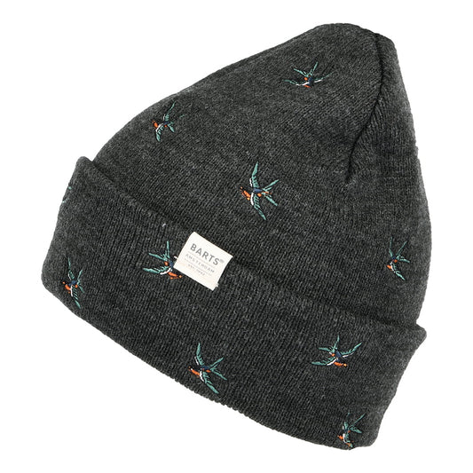 Bonnet à Revers Hirondelles Vinson gris foncé BARTS