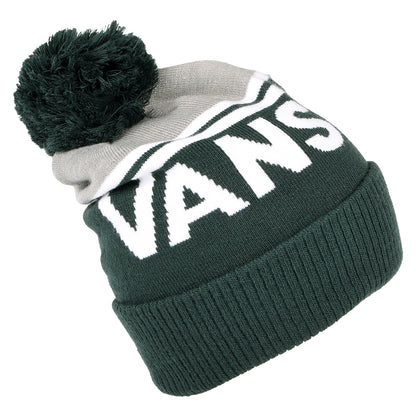 Bonnet à Pompon Stripe vert-gris VANS