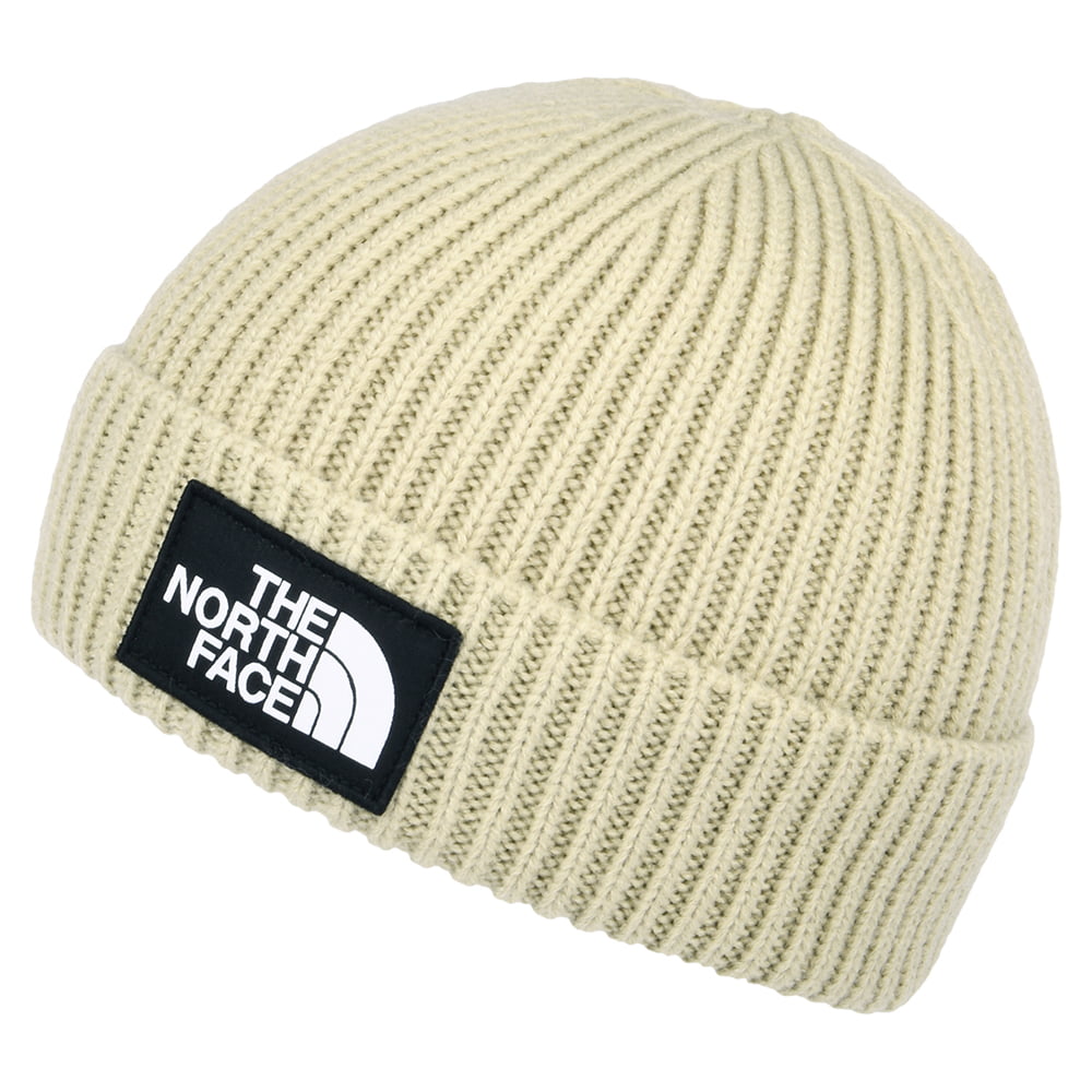Bonnet Marin à Revers TNF Logo Box beige sable THE NORTH FACE