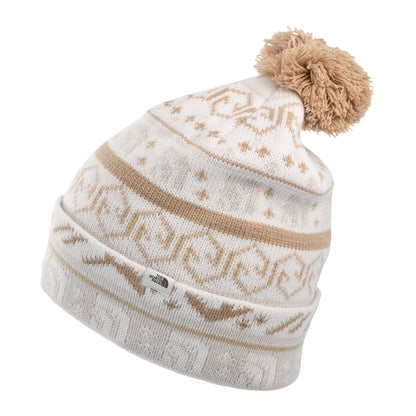 Bonnet à Pompon Fair Isle beige THE NORTH FACE