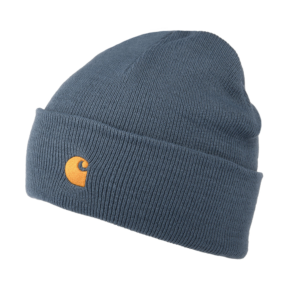 Bonnet à Revers Chase bleu fumée CARHARTT WIP