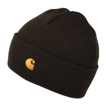 Bonnet à Revers Chase marron foncé CARHARTT WIP