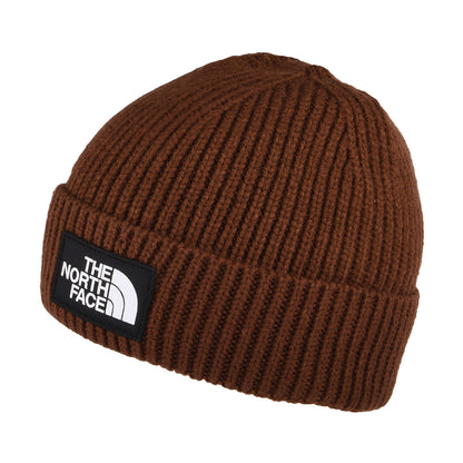 Bonnet Marin à Revers TNF Logo Box marron THE NORTH FACE