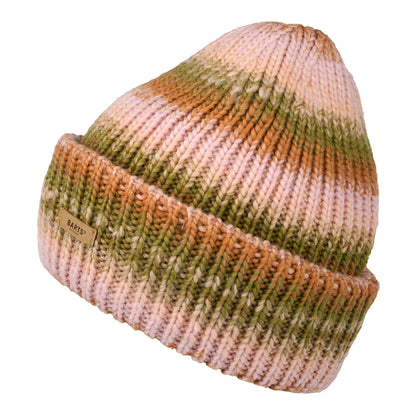 Bonnet Maille Teinte Par Sections Elanor vert militaire-rose BARTS