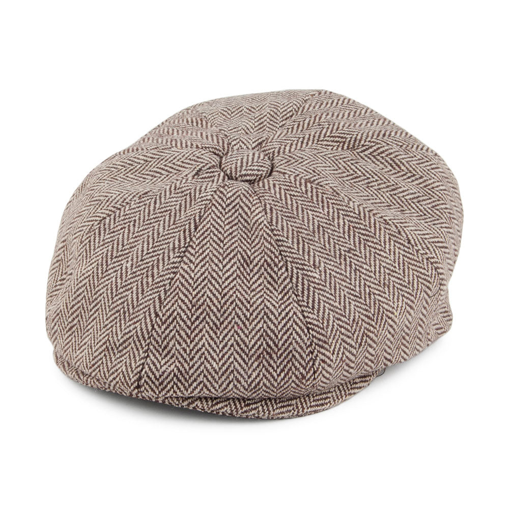 Casquette Gavroche Bébé à Chevrons marron JAXON & JAMES