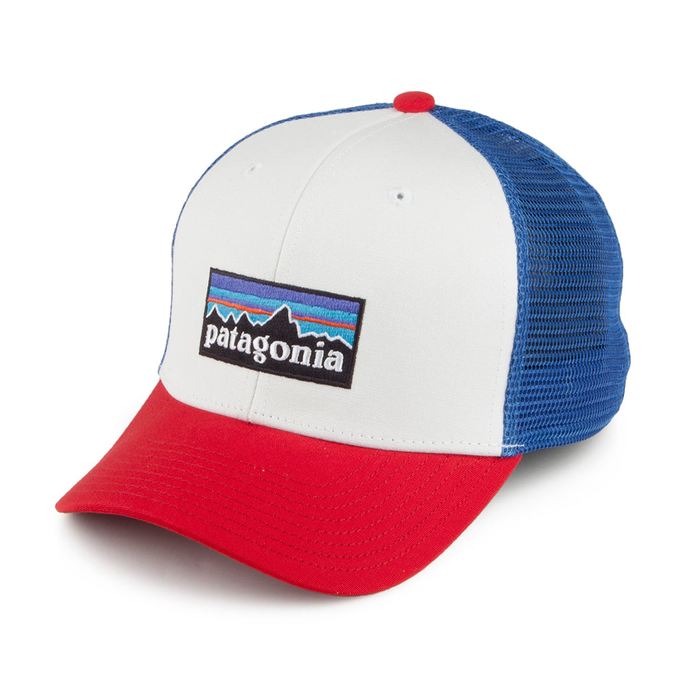 Casquette Trucker Enfant en Coton Bio P-6 Logo blanc-rouge PATAGONIA