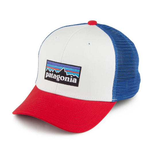Casquette Trucker Enfant en Coton Bio P-6 Logo blanc-rouge PATAGONIA